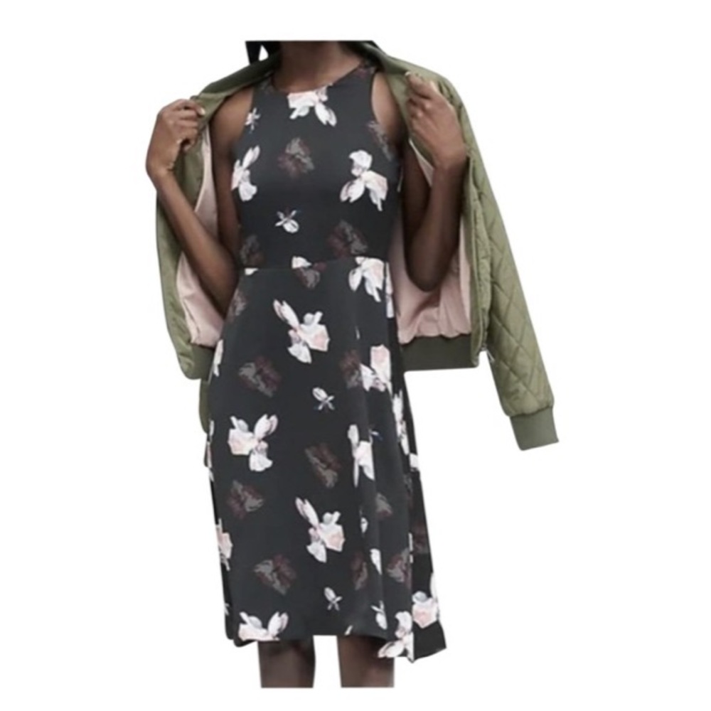 Floral asymmetrical dress